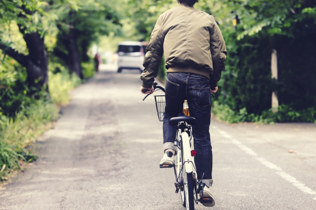 自転車でお出かけ